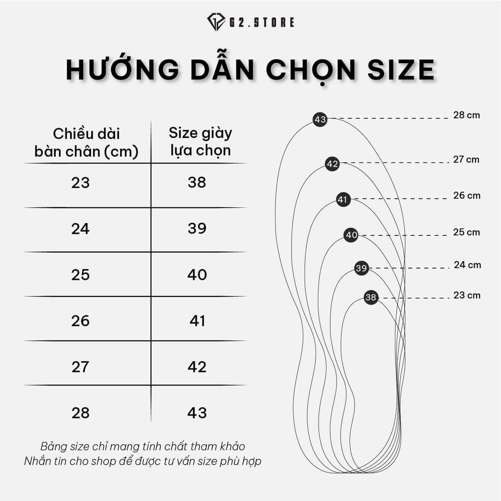 Hướng dẫn chọn size giày