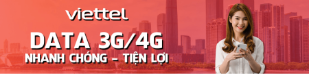 Nạp Data Viettel 3G/4G nhanh chóng