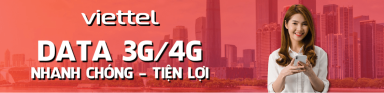 Nạp Data Viettel 3G/4G nhanh chóng