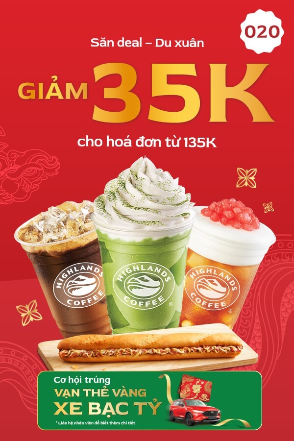 Giảm 35K Cho Hóa Đơn Từ 135K