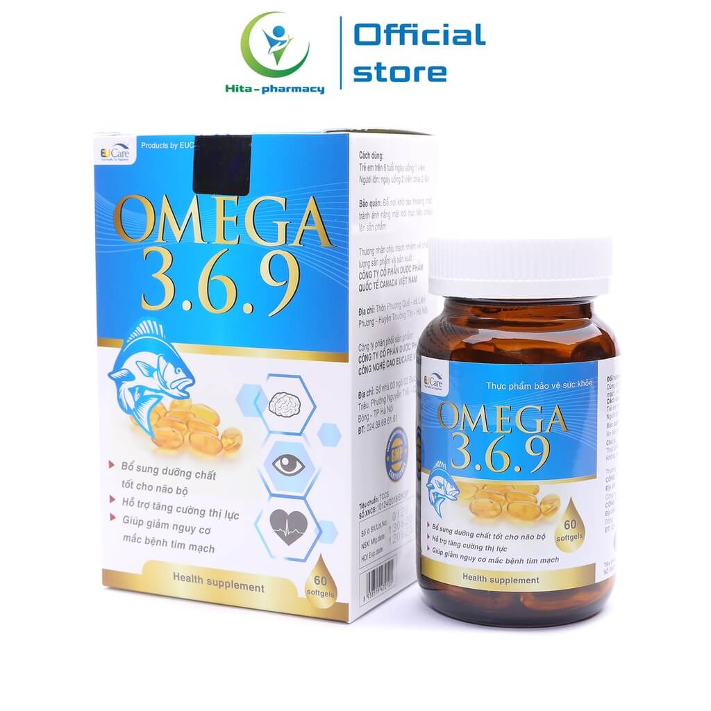 Viên dầu cá Omega 369 Eucare